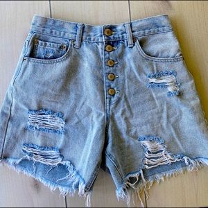 New High waisted jeans shorts